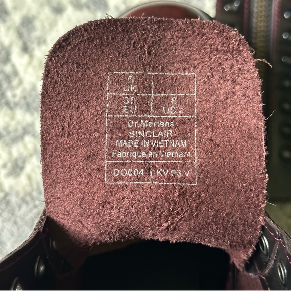 Dr. Martens Sinclair Arcadia Cherry Red boots - Picture 11 of 11